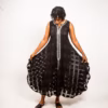 Black SWV  silver Embroidered patapater