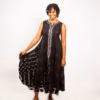 Black SWV  silver Embroidered patapater
