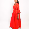 Selasi Wrap dress Red