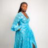 Selasi Wrap dress Dusty Aqua
