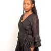 Selasi Wrap dress Black