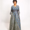 Selasi Wrap dress Mixed pattern Green