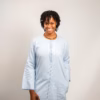 Lady’s kaftan in linen Caduceus