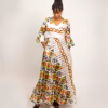 Selasi Wrap dress Colored on White