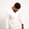 Kojo Antwi's long sleeves cream cotton