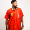 Kente  phioo ~ko   ( Red cotton short sleeves shirt)