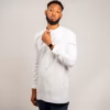 White Kaftan senator mawuli in long sleeves