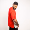 Short sleeves Red & oat mill linen Ashanti